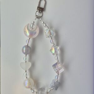 Iridescent Beaded Wristlet